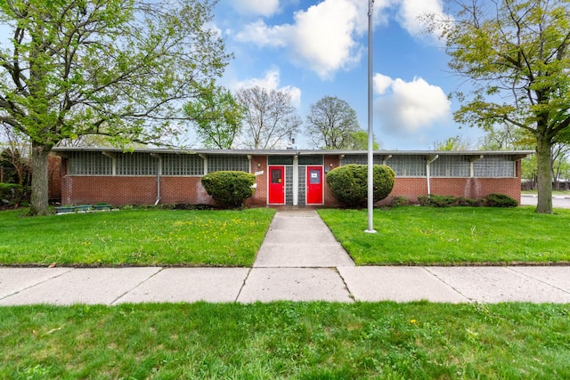 20800 Le Fever Ave, Warren, MI 48091 - ranch-style house featuring brick siding and a front lawn