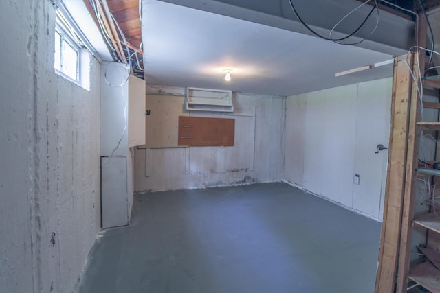 view of basement