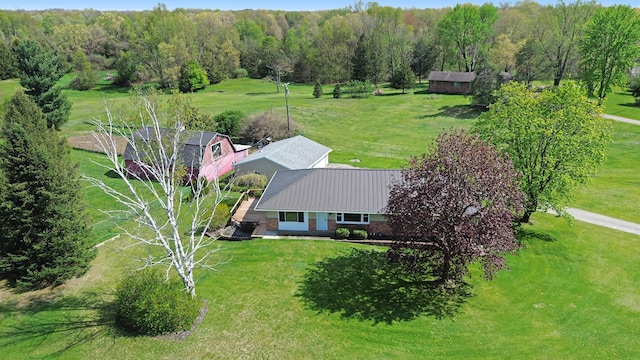 aerial view of property and surrounding area
