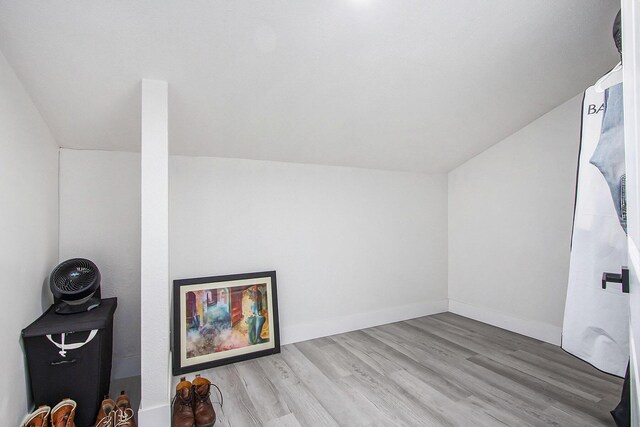 111 W 4th St, Buchanan, MI 49107 - bonus room featuring lofted ceiling, wood finished floors, and baseboards
