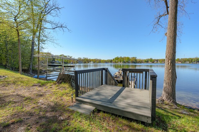10982 Beech Is, Plainwell, MI 49080 - dock area with a water view