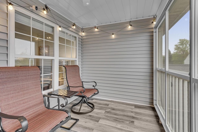 view of sunroom