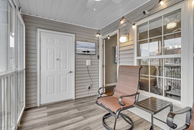 view of sunroom