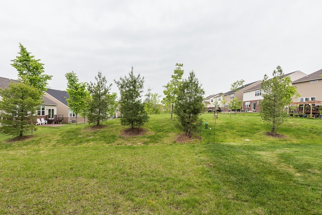 2767 St Regis Way, Ann Arbor, MI 48105 - view of green lawn with a residential view and a patio area