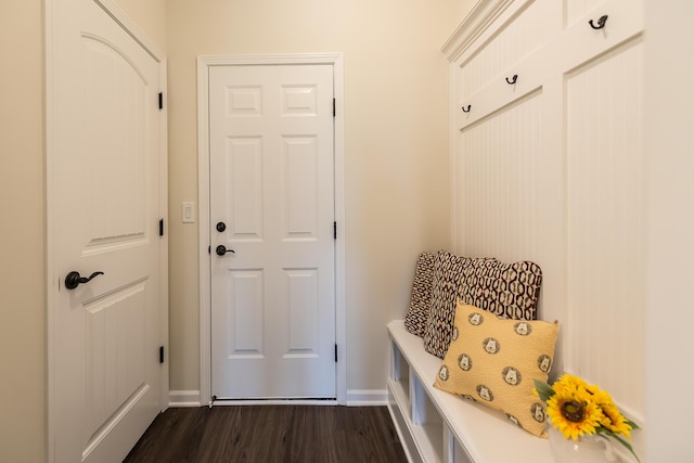 2767 St Regis Way, Ann Arbor, MI 48105 - mudroom with dark wood-style floors and baseboards