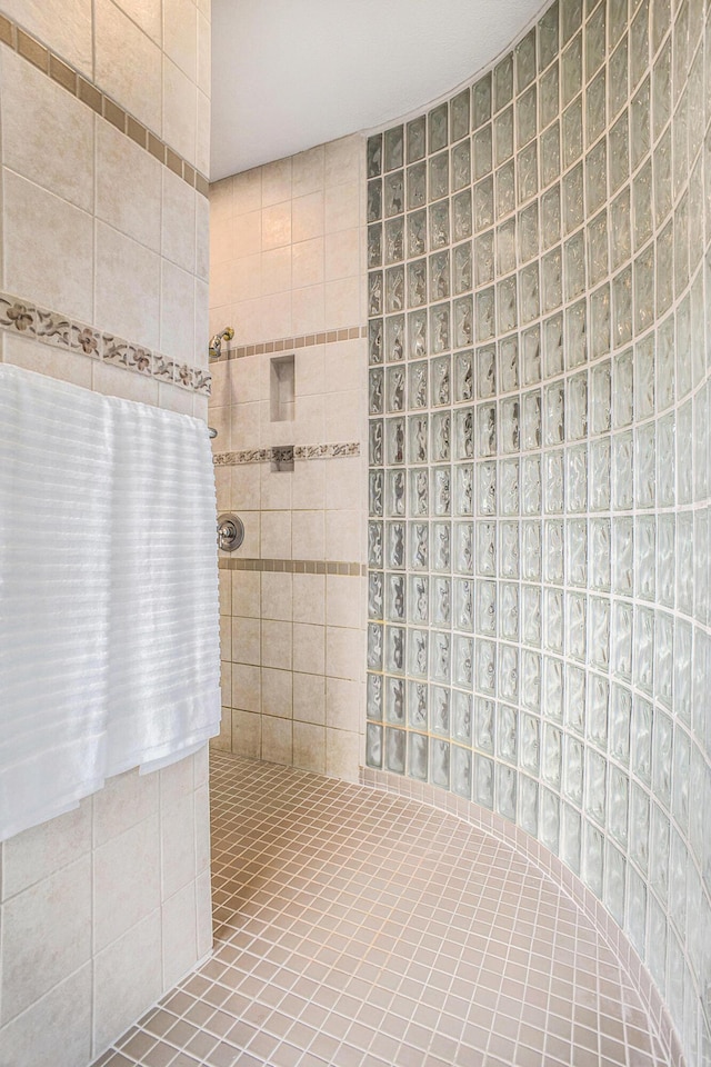 bathroom featuring a walk in shower