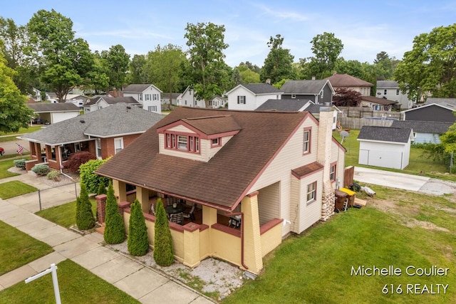 626 Academy St, Portland, MI 48875 - aerial perspective of suburban area