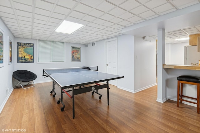 6490 E Chikaming, Sawyer, MI 49125 - recreation room with light wood-style floors and baseboards