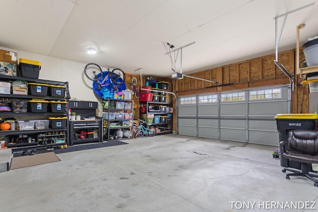 7104 Crimson Ct, Hudsonville, MI 49426 - garage featuring a garage door opener
