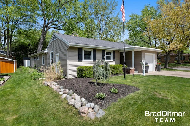 2151 Anderson Dr SE, Grand Rapids, MI 49506 - single story home with a garage, driveway, and a front lawn