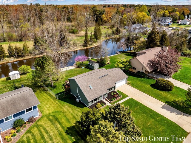 17083 Spahr St, Spring Lake, MI 49456 - drone / aerial view of a large body of water
