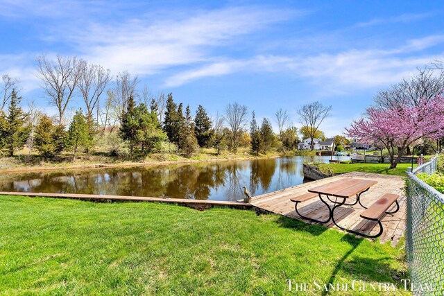 17083 Spahr St, Spring Lake, MI 49456 - dock featuring a water view