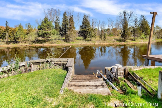 17083 Spahr St, Spring Lake, MI 49456 - dock featuring a water view
