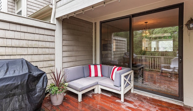 2485 Wildbrook Run Unit 154, Bloomfield Hills, MI 48304 - wooden terrace with area for grilling