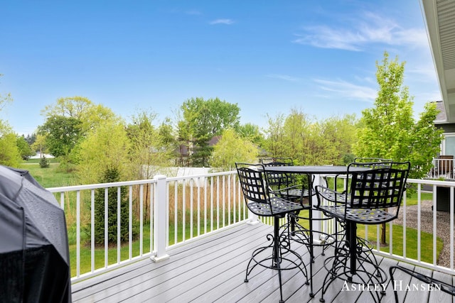 4700 Albright Ct SW Unit 6, Wyoming, MI 49418 - view of wooden terrace