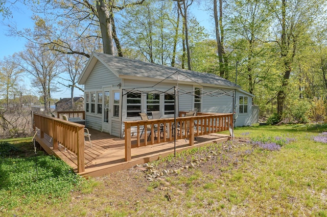 1098210976 Beech Is, Plainwell, MI 49080 - wooden terrace featuring a yard