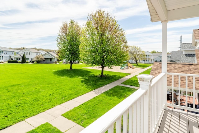 405 Anchors Way, Saint Joseph, MI 49085 - balcony featuring a residential view