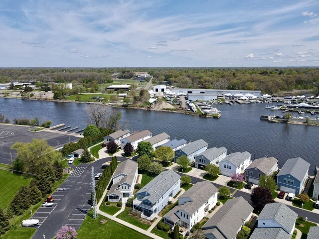 405 Anchors Way, Saint Joseph, MI 49085 - aerial view of residential area featuring a nearby body of water