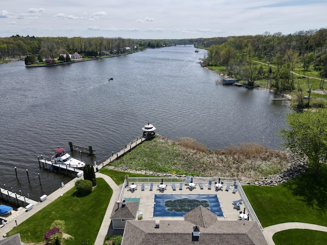405 Anchors Way, Saint Joseph, MI 49085 - bird's eye view of a large body of water