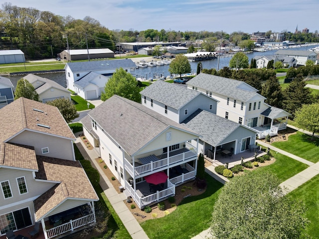 405 Anchors Way, Saint Joseph, MI 49085 - view from above of property with a nearby body of water