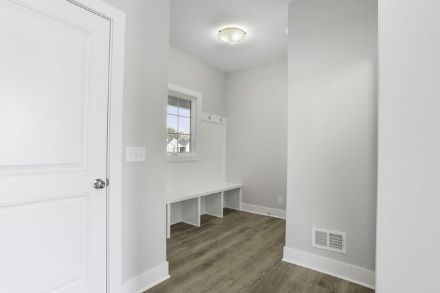 9423 Shoreway Dr, West Olive, MI 49460 - mudroom with baseboards and dark wood finished floors