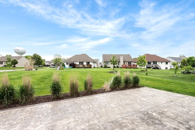6837 Wellington Dr, Dexter, MI 48130 - exterior space with a residential view and a patio