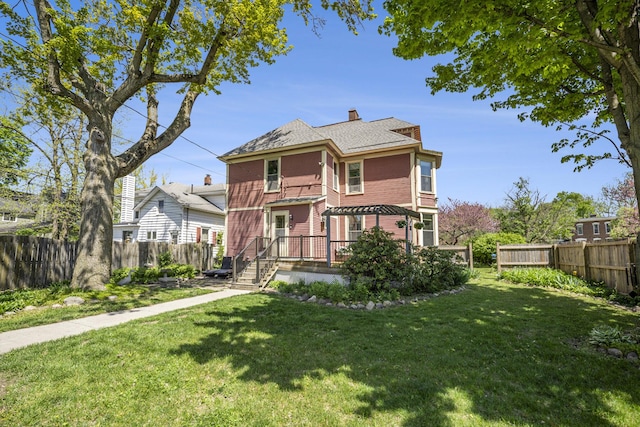 210 E St, Three Rivers, MI 49093 - view of front of house featuring a chimney