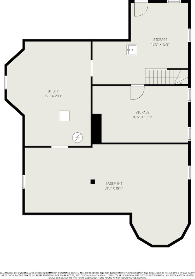 210 E St, Three Rivers, MI 49093 - floor plan / room layout