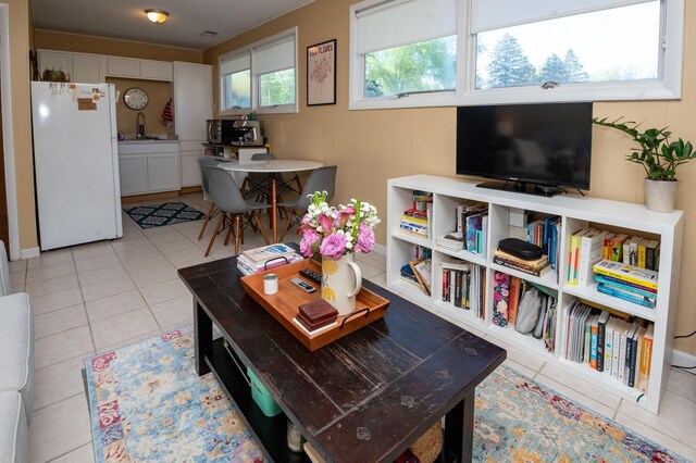 9017 N Main St, Berrien Springs, MI 49103 - living area featuring light tile patterned floors