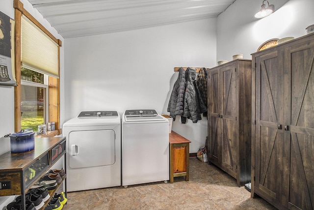 3897 N Chief Pontiac Trl, Branch, MI 49402 - laundry room with separate washer and dryer