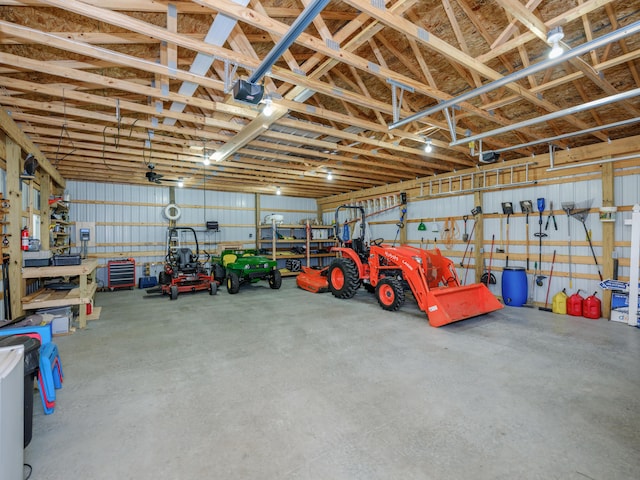 1518 M Dr S, East Leroy, MI 49051 - garage with a garage door opener
