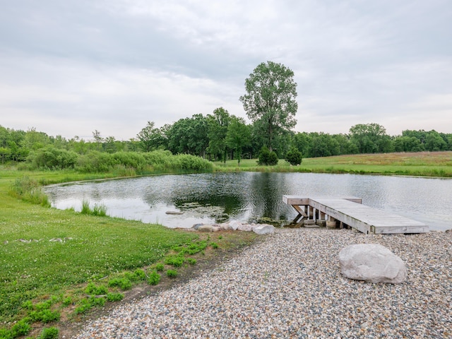 1518 M Dr S, East Leroy, MI 49051 - water view with a dock