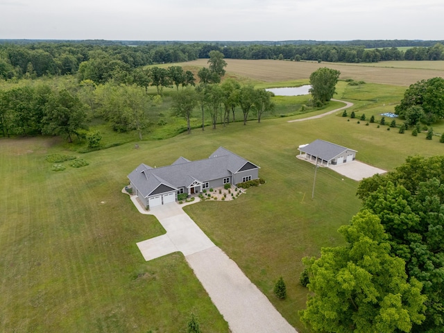 1518 M Dr S, East Leroy, MI 49051 - aerial view of sparsely populated area featuring a nearby body of water
