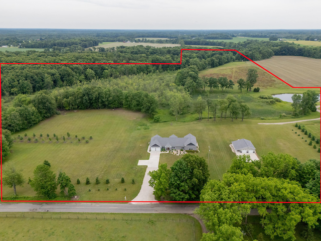 1518 M Dr S, East Leroy, MI 49051 - view of rural area featuring property parcel outlined