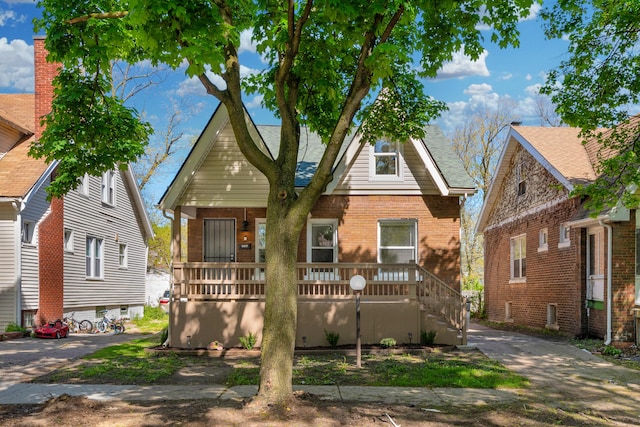 16568 Monica St, Detroit, MI 48221 - view of front of home with covered porch and brick siding