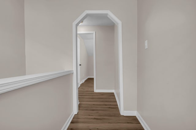 16568 Monica St, Detroit, MI 48221 - hallway with wood finished floors and baseboards