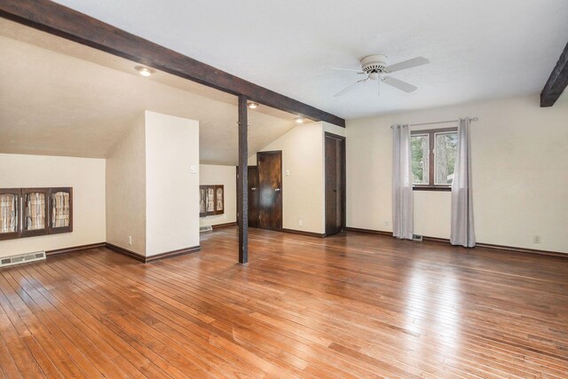 1514 Ferndale Blvd, Niles, MI 49120 - unfurnished living room with ceiling fan, light wood-type flooring, and baseboards