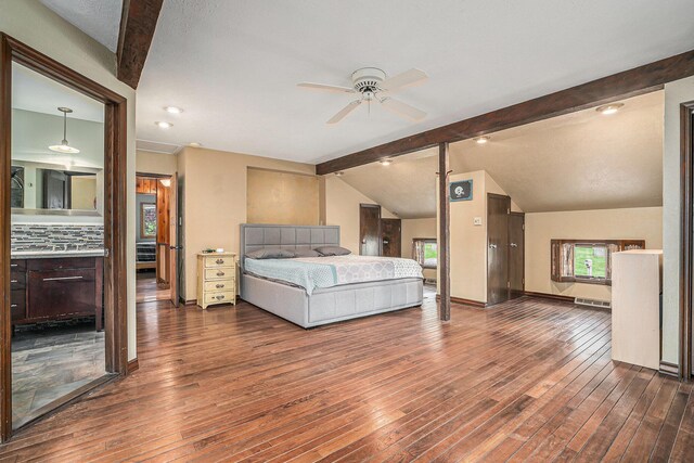1514 Ferndale Blvd, Niles, MI 49120 - bedroom with dark wood finished floors, recessed lighting, and baseboards
