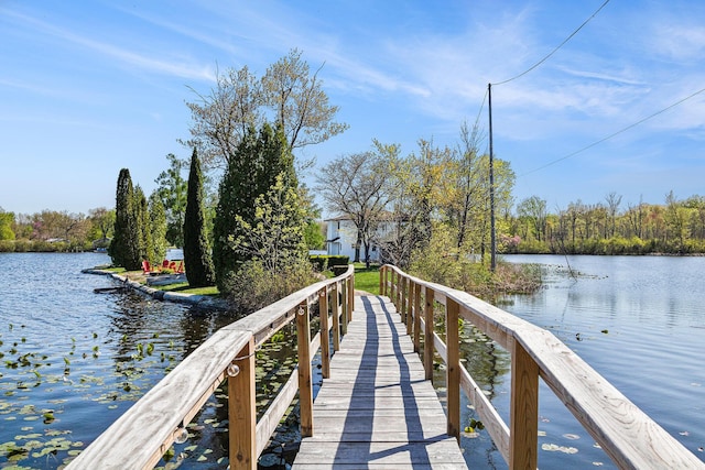 8700 E Napier Ave, Benton Harbor, MI 49022 - dock area featuring a water view and a view of trees