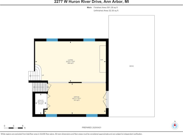 2277 W Huron River Dr, Ann Arbor, MI 48103 - floor plan / room layout