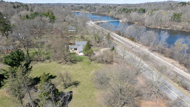 2277 W Huron River Dr, Ann Arbor, MI 48103 - bird's eye view of a nearby body of water and a heavily wooded area