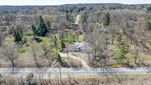2277 W Huron River Dr, Ann Arbor, MI 48103 - drone / aerial view of a heavily wooded area
