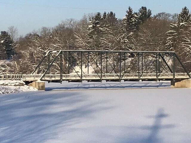 2277 W Huron River Dr, Ann Arbor, MI 48103 - view of snow covered gate