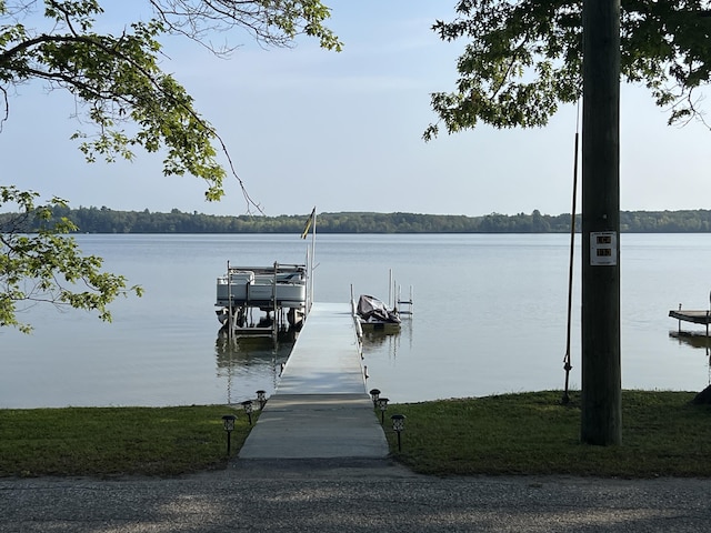 6439 E Sugar Grove Rd, Fountain, MI 49410 - dock with a water view
