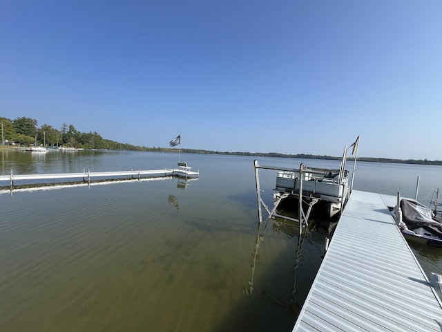 6439 E Sugar Grove Rd, Fountain, MI 49410 - dock area with a water view