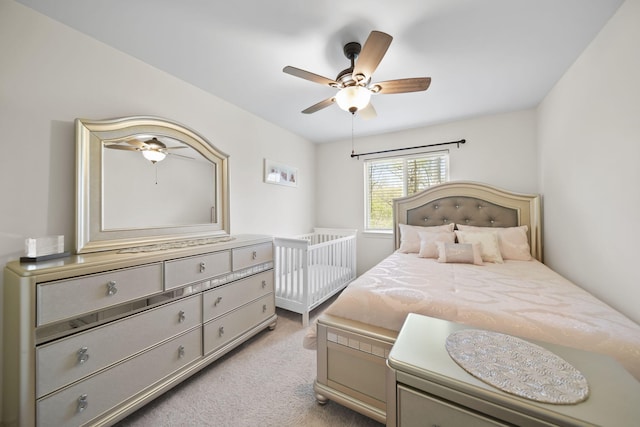 10478 River Edge Rd, Saline, MI 48176 - bedroom featuring light colored carpet and ceiling fan