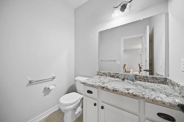 10478 River Edge Rd, Saline, MI 48176 - half bath with toilet, vanity, and baseboards