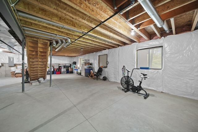 10478 River Edge Rd, Saline, MI 48176 - below grade area featuring electric panel