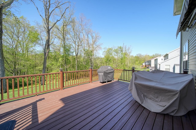 10478 River Edge Rd, Saline, MI 48176 - wooden deck featuring grilling area