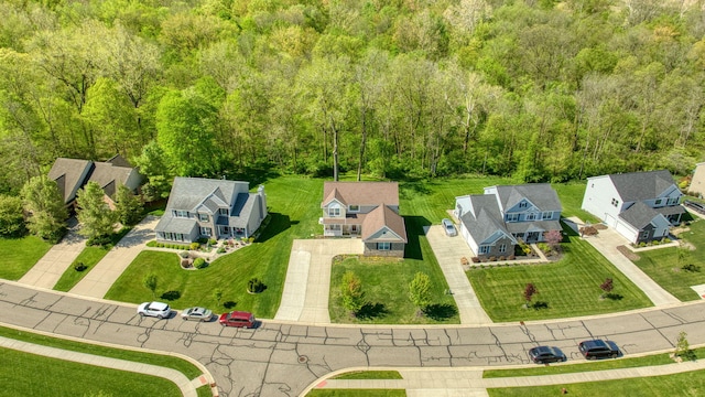10478 River Edge Rd, Saline, MI 48176 - aerial view of residential area featuring a forest